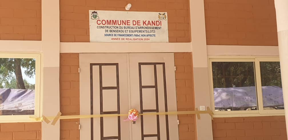 Kandi: inauguration d’un bureau d’arrondissement à Bensékou.