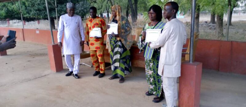 Ségbana: OROU ZIME Bio Thian reçoit les vœux du personnel de la mairie.