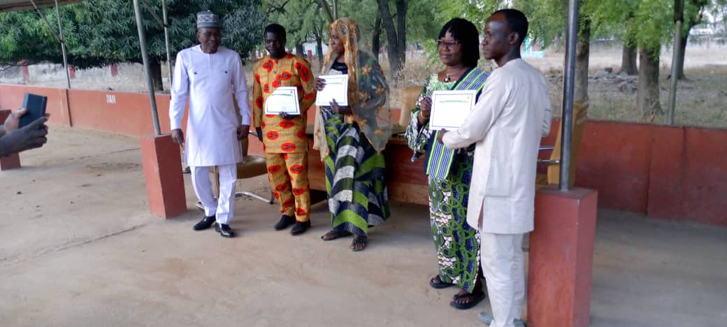 Ségbana: OROU ZIME Bio Thian reçoit les vœux du personnel de la mairie.