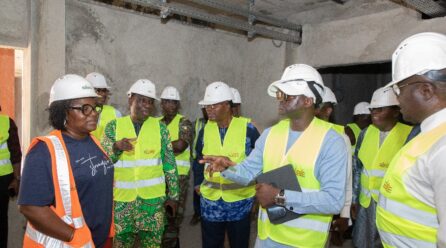 Assemblée nationale: une délégation visite le nouveau siège.