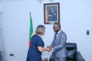 CES: Conrad GBAGUIDI prend langue avec l’ambassadrice de France près le Bénin