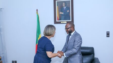 CES: Conrad GBAGUIDI prend langue avec l’ambassadrice de France près le Bénin