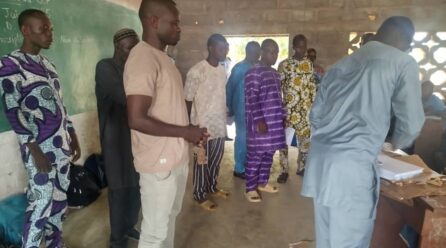 CEP 2025: le CA Nicolas Sounon Bio s’assure du bon déroulement à Kassakou