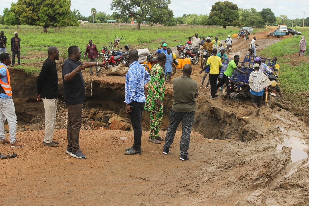 Banikoara: la route Gomparou-Founougo dans un état critique après la rupture d’un pont
