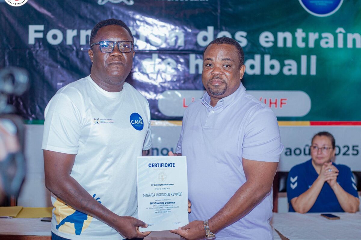 Bénin: le handball se renforce avec 42 nouveaux entraîneurs diplômés