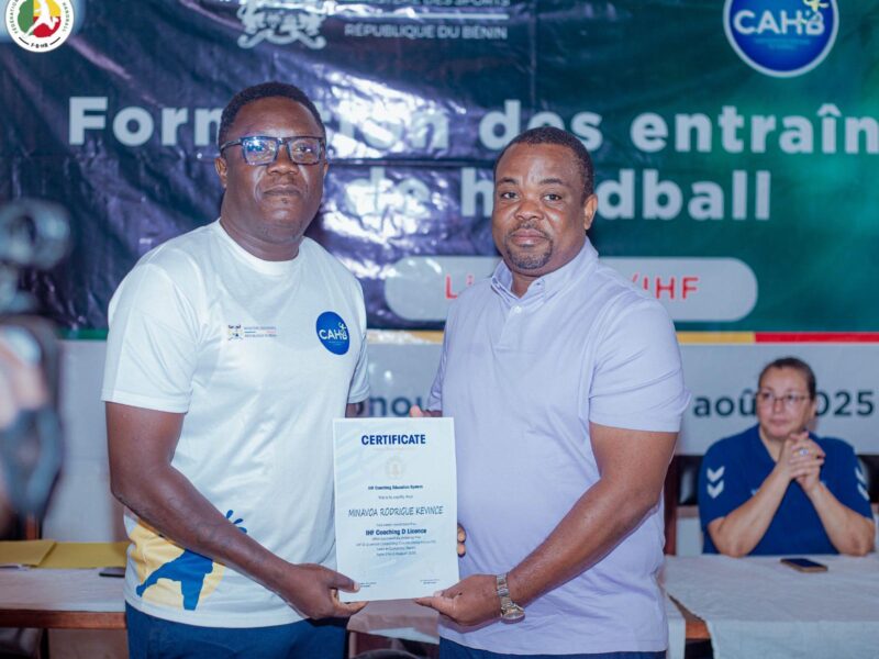 Bénin: le handball se renforce avec 42 nouveaux entraîneurs diplômés