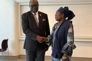 Bénin – Gabon : Mariam Chabi Talata échange avec Michel Onanga Ndiaye